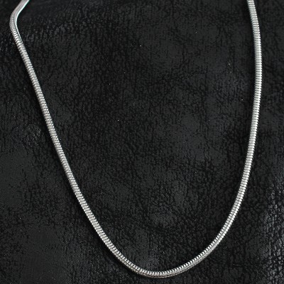 316L Çelik Oval İtalyan Zincir Model Gümüş Renk Erkek Kolye