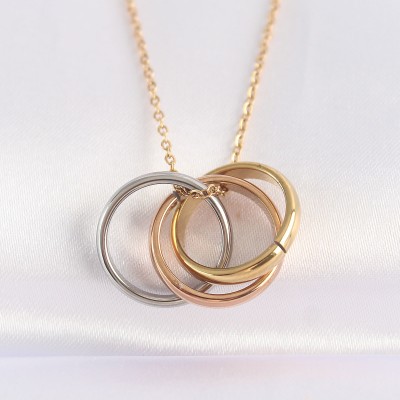 316L Çelik Zincir Çoklu Renk Model Kolye