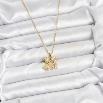 316L Çelik Zincir Gold Renk Erkek Kız Model Kadın Kolye