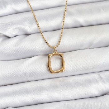 316L Çelik Zincir Gold Renk Model Kadın Kolye