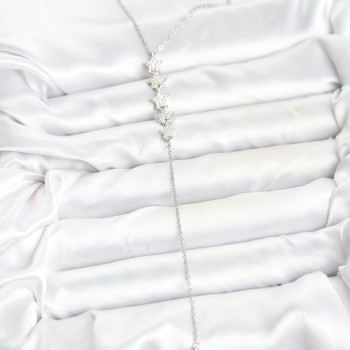 316L Çelik Zincir Gümüş Renk Yıldız Model Y Kolye