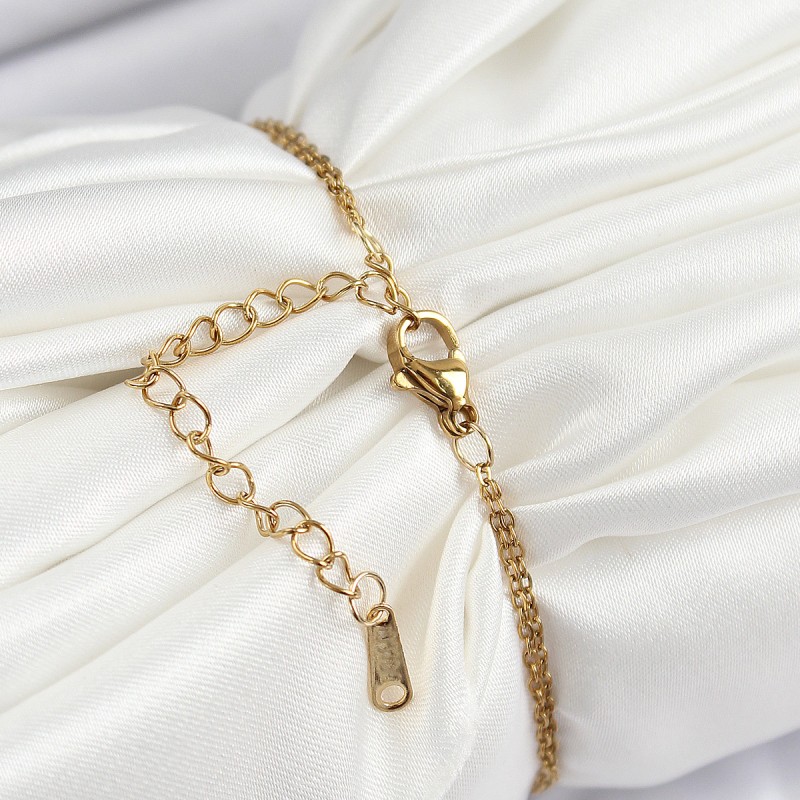 316L Çelik Zincir Mineli Sanatsal Portre Zirkon Taşlı Gezegen Model Gold Renk Kadın Bileklik