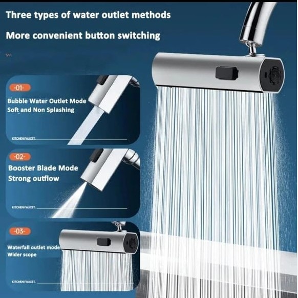 360 Derece Döner Musluk Başlığı