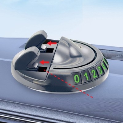360° Dönebilen Yapışkanlı Numaratörlü Araç Telefon Tutucu 