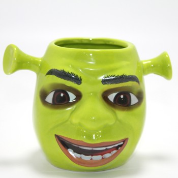 3D Shrek Tasarımı Porselen Kupa Bardak
