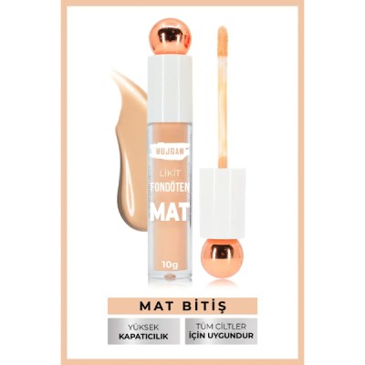 3'lü Mat Bitişli Likit Fondöten Seti