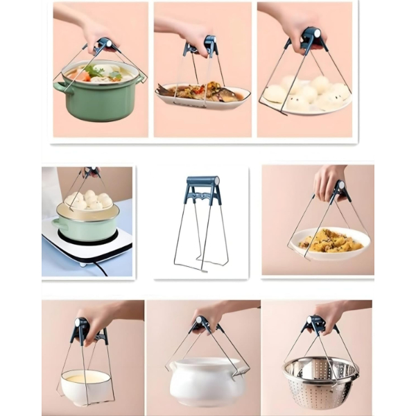 4 Parça Yanma Önleyici Mutfak Seti - Tencere Tabak Tutucu Ve Fırın Eldiveni 