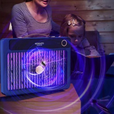 4000mAh Şarj Edilebilir Kablosuz Yüksek Güçlü Elektrikli Sivrisinek Öldürücü 