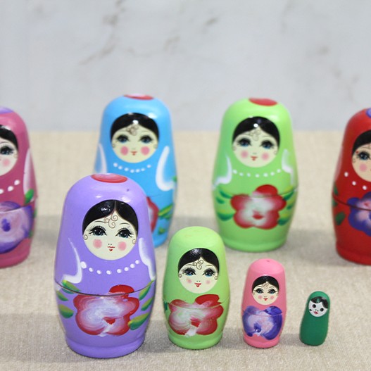 4'lü Ahşap Matruşka Seti 