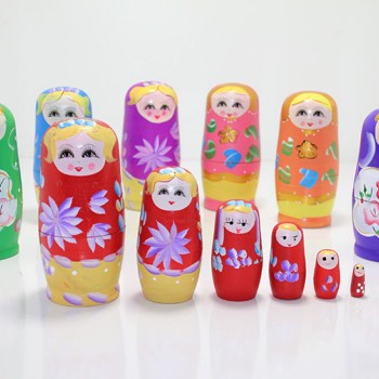 6'lı Ahşap Matruşka Seti