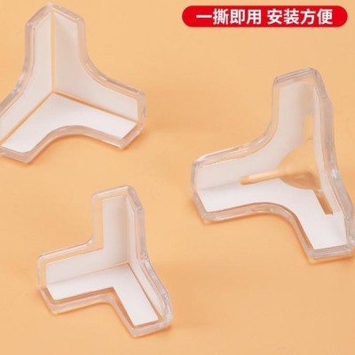 8'li Set Silikon Şeffaf Masa Kenarı Koruma Aparatı