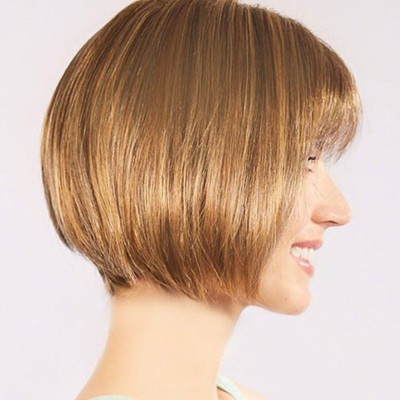 Açık Kahverengi Küt Parti Peruk 