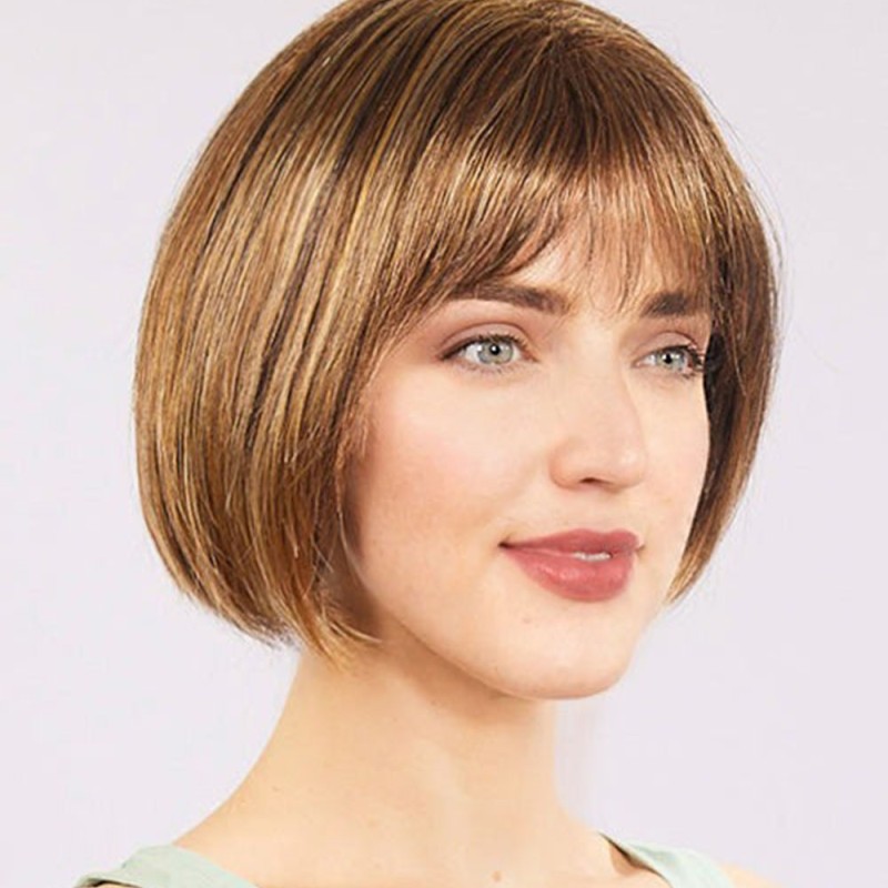 Açık Kahverengi Küt Parti Peruk 