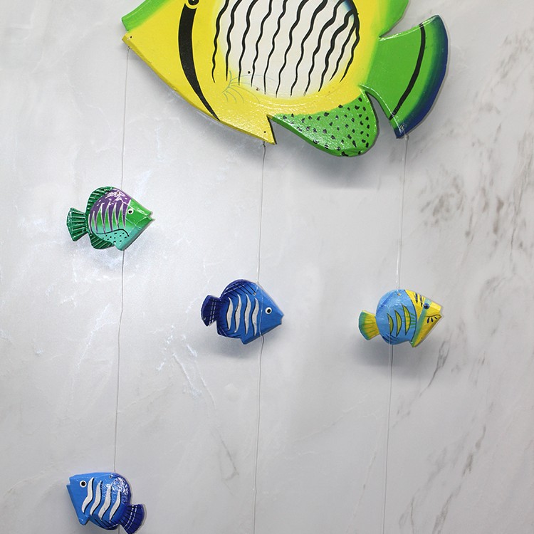 Ahşap Balıklı Rüzgar Çanı