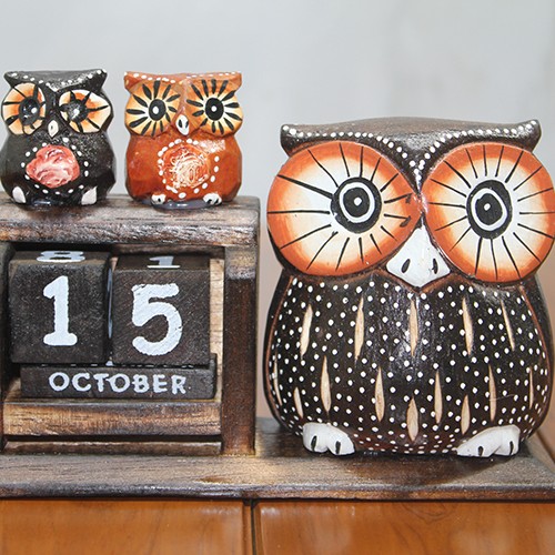 Ahşap Baykuş Takvim