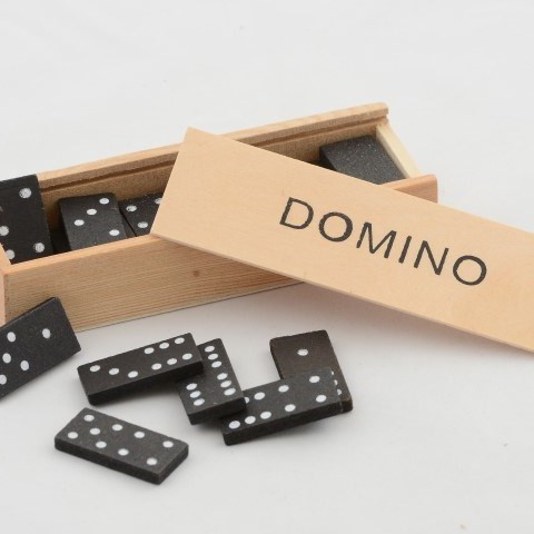 Ahşap Kutulu Domino Oyunu Model 2 