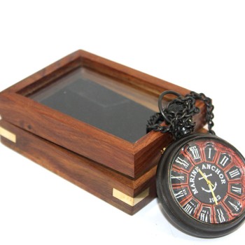 Ahşap Kutulu Köstekli Saat Model 2 