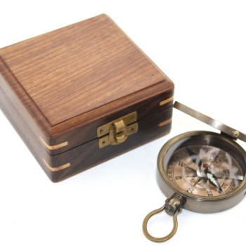 Ahşap Kutulu Pusula Model 6