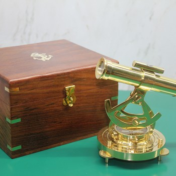 Ahşap Kutulu Pusulalı Dürbün Büyük Boy