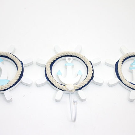 Ahşap Marin Dümenli Askılık 