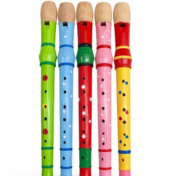 Ahşap Renkli Flüt Büyük 