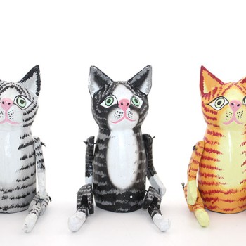 Ahşap Sallanan Kedi