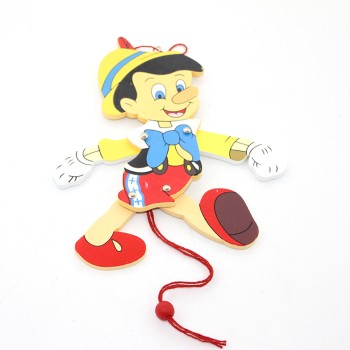 Ahşap Sallanan Pinokyo Figürü 