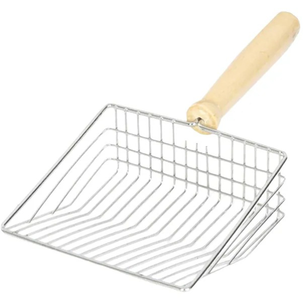 Ahşap Saplı Metal Kum Temizleme Küreği 