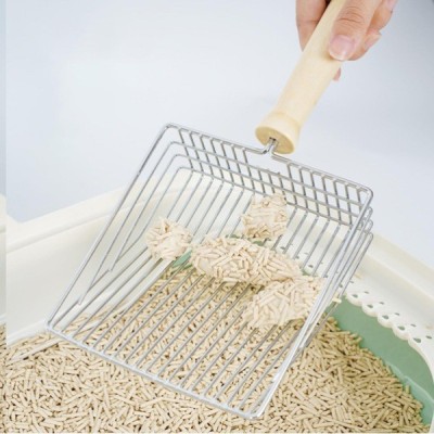 Ahşap Saplı Metal Kum Temizleme Küreği 