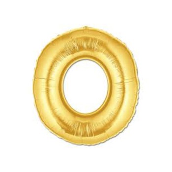 Altın Sarısı Folyo O Harfi Balon 1 Metre