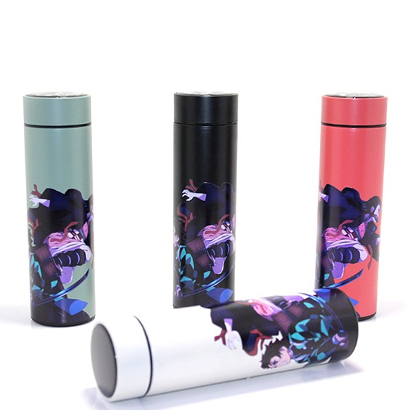 Anime Baskılı Dijital Göstergeli Termos 500 ml Model 1