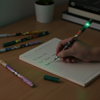 Anime Figür Tükenmez Kalem Ledli 