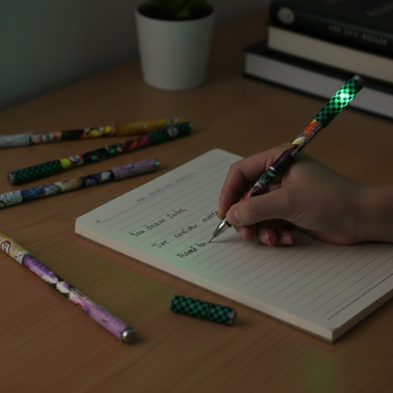 Anime Figür Tükenmez Kalem Ledli 