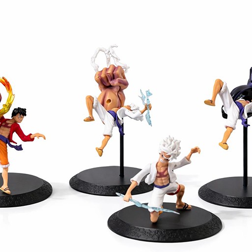 Anime One Piece Luffy Figürü 4'lü Set  