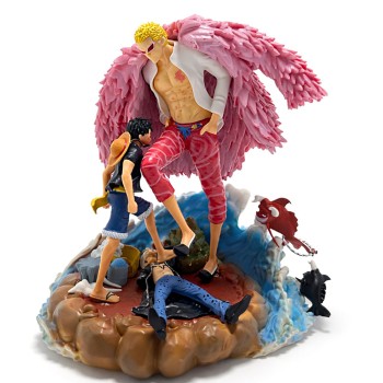 Anime One Piece Luffy Ve Donquixote Figürü 