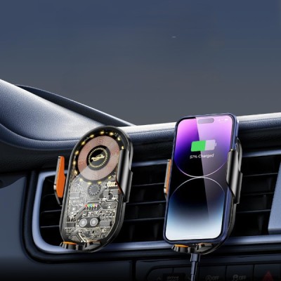 Araç İçi Kablosuz Şarjlı Telefon Tutucu 