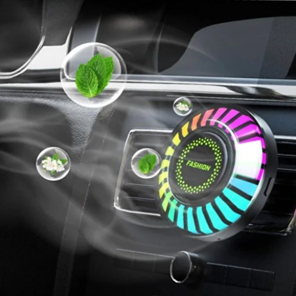 Araç İçi Koku Hazneli RGB Sese Duyarlı LED Işık 