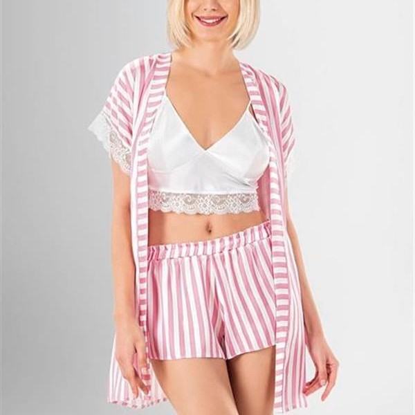 Arias Closet 3'Lü Şort Takımı Desenli