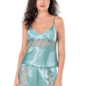 Arias Closet Aqua Saten Babydoll Şort Takımı