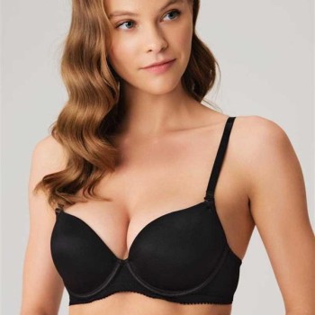 Arias Closet Balenli Extra Destekli Dolgulu Askıları Çıkabilen Günlük Klasik T-Shirt Sütyeni