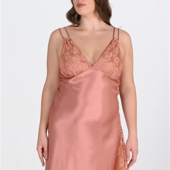 Arias Closet Büyük Beden Bakır Gecelik  2109