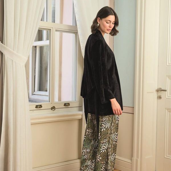 Arias Closet Çiçek Yaprak Ve Etnik Desenli Dantelli 3'Lü Pijama Takımı