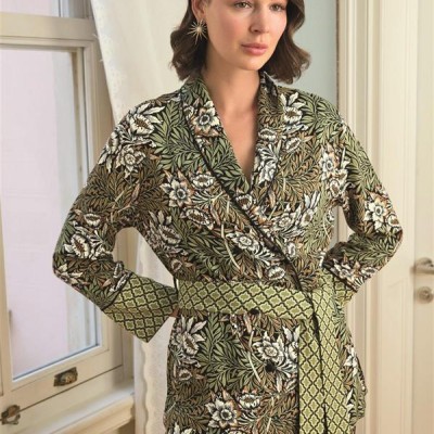 Arias Closet Çiçek Yaprak Ve Etnik Desenli Pijama Takımı