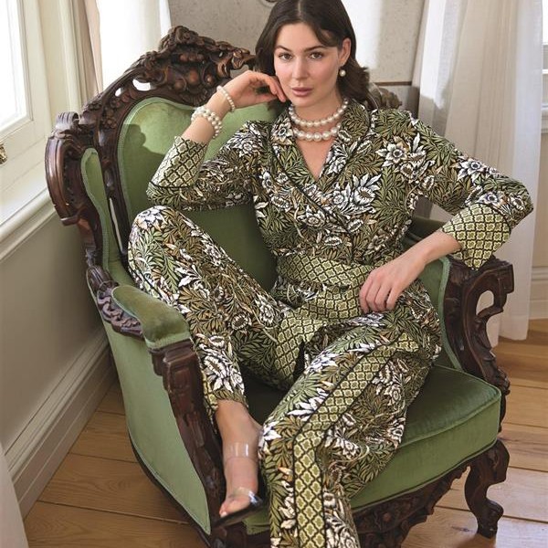 Arias Closet Çiçek Yaprak Ve Etnik Desenli Pijama Takımı