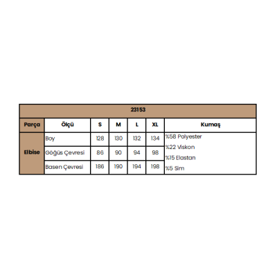 Arias Closet Desenli Uzun Kollu Elbise