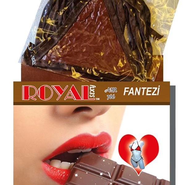 Arias Closet Fantezi Tüketilebilen Yenilebilir Çikolatalı Aromalı İç Çamaşırı Takımı