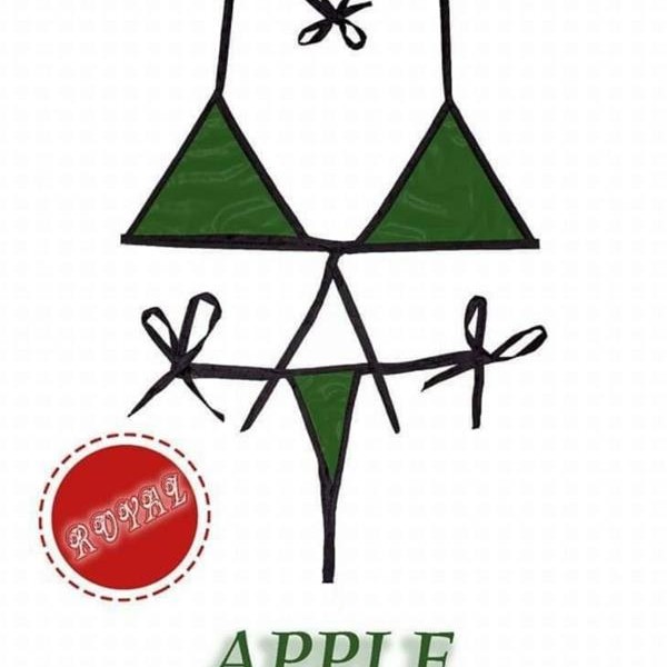 Arias Closet Fantezi Tüketilebilen Yenilebilir Elma Aromalı İç Çamaşırı Takımı