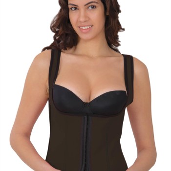 Arias Closet Kahverengi Mı 9173 Terletici Agraflı Göğsü Açık Atlet Korse