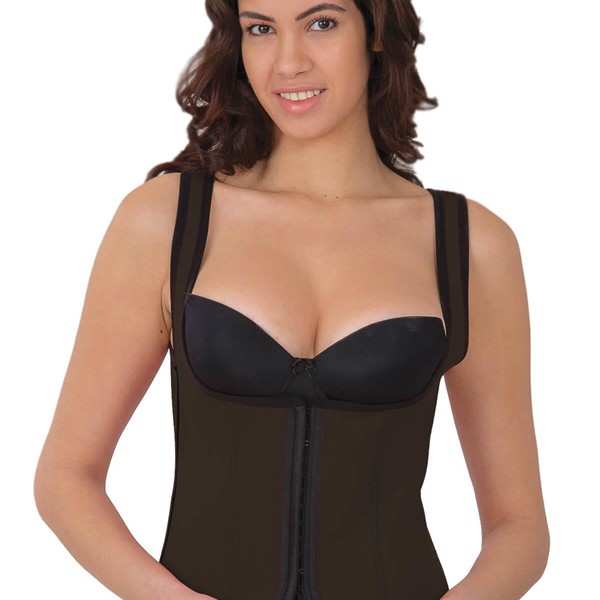 Arias Closet Kahverengi Mı 9173 Terletici Agraflı Göğsü Açık Atlet Korse