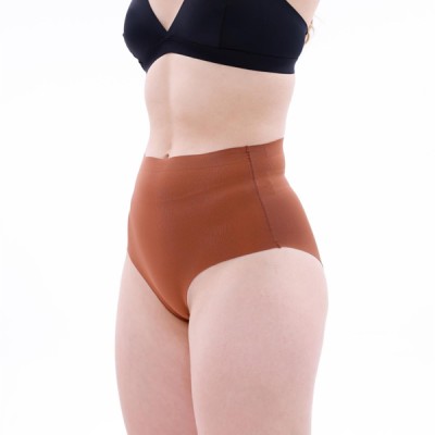 Arias Closet Kahverengi Mı Emay 2704 Lazer Kesim Yüksek Bel Hayalet Külot